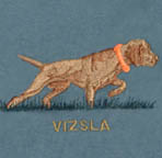  Vizsla embroidery golden rust colours